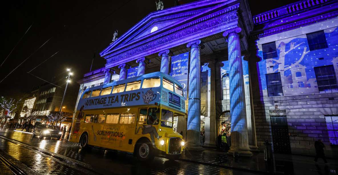 Dublin: Christmas Lights Festive Bus Tour with Afternoon Tea - Key things to know before you go