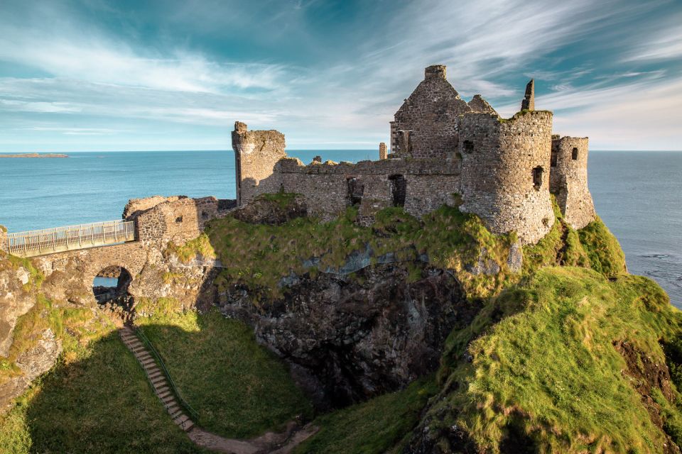 Dublin: Giants Causeway, Dark Hedges, Dunluce & Belfast Tour - Dunluce Castle Ruins: House of Greyjoy Energy, Paid Entrance, Cliffside Views