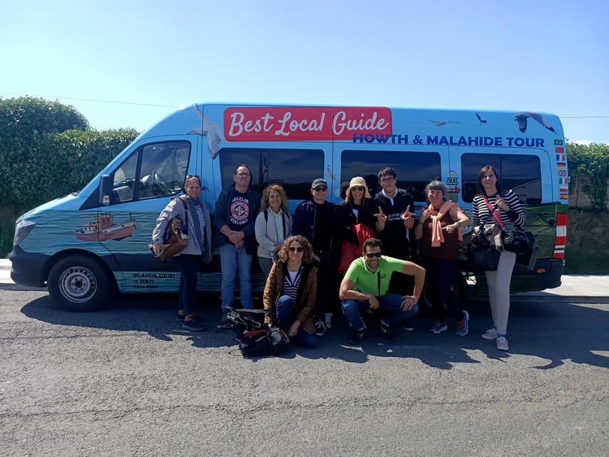DUBLIN: Malahide castle and Howth MULTILINGUAL full day tour - Bull Island and Santa Ana/Fairview on the return